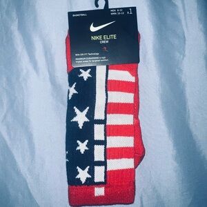 Nike Elite Crew Socks - Red, White, Blue
